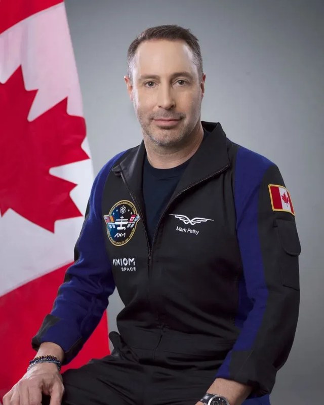 Official Axiom Space spaceflight portrait of Mark Pathy